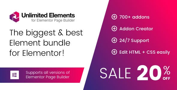 Unlimited Elements – Premium Addon for Elementor WordPress Plugin v7.12.20 Download Nulled Cracked