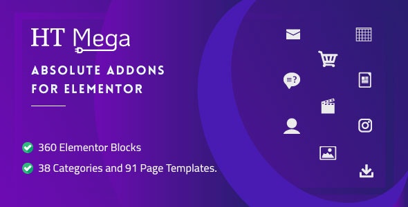 HT Mega Pro – Absolute Addons for Elementor Page Builder v1.8.9 Nulled Free Download